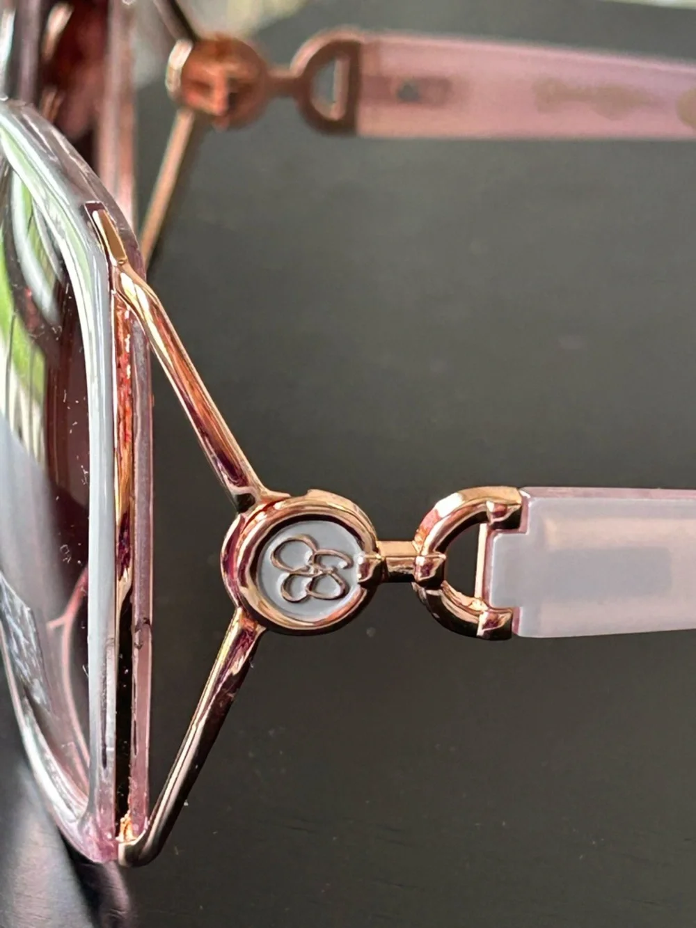 NWOT Jessica Simpson Glam Oversized Rose Fade Metal Vent Sunglasses J5686 RSF - Picture 7 of 13